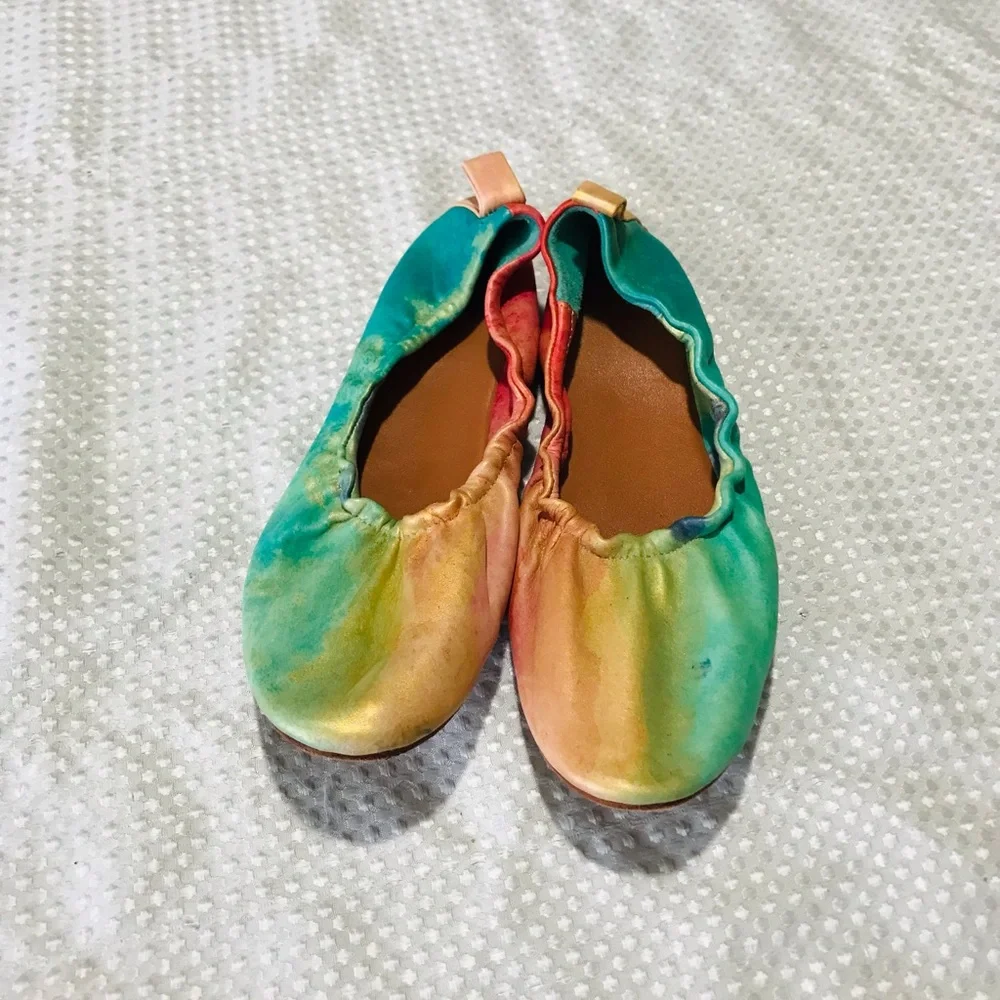 Jasper &‎ jeera Anthropologie watercolor flats